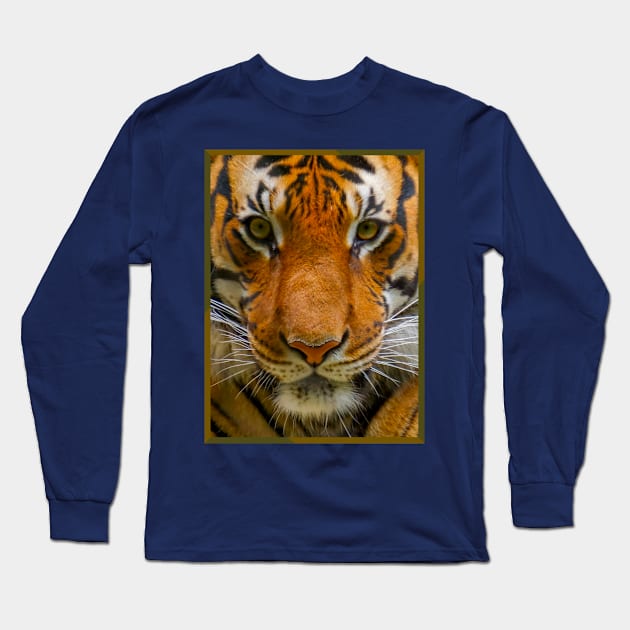 Tiger Stripes Long Sleeve T-Shirt by The Attoram Studio
